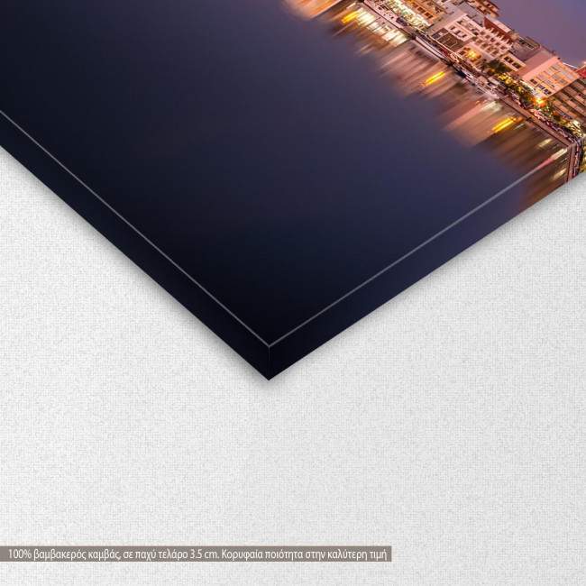 Canvas print Amazing view of the port of Mytilene