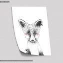 Poster Woodland baby fox