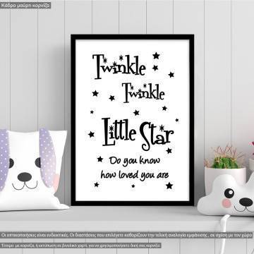 Kids canvas print Twinkle Twinkle little star
