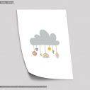 Playful cloud Boho, poster