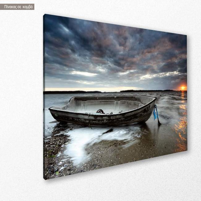 Canvas print boat, Abandoned boat
