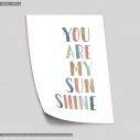 Poster You are my sunshine watercolor
