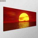 Canvas print Red sunset, panoramic