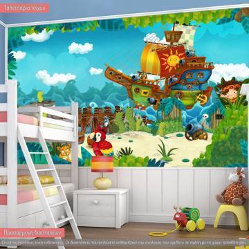 Ταπετσαρία τοίχου The pirates