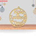 Wooden charm merry christmasgiagia