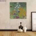 Canvas print Flower garden, Klimt Gustav