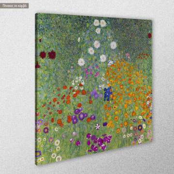Canvas print Flower garden, Klimt Gustav 2