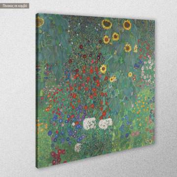 Πίνακας ζωγραφικής Garden with sunflowers, Klimt Gustav 2