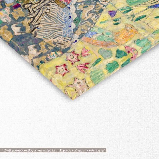 Canvas print Lady with a fan, Klimt G