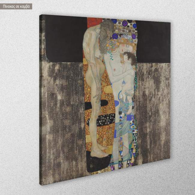 Canvas print The three ages of woman, Klimt Gustav