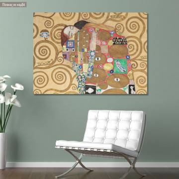 Canvas print Fulfilment (detail), Klimt G.