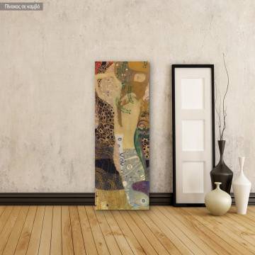 Canvas print Water serpents I, Klimt Gustav