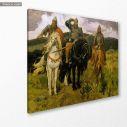 Πίνακας ζωγραφικής Knights the Bogatyrs, Vasnetsov V, αντίγραφο σε καμβά, κοντινό. Διαθέσιμο και σε κάδρο μαύρη κορνίζα, λευκή κορνίζα, ξύλινη κορνίζα, αφίσα, πόστερ