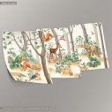 Kids canvas Woodland stories,3 panels