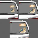 Baby car sticker Bird watecolor
