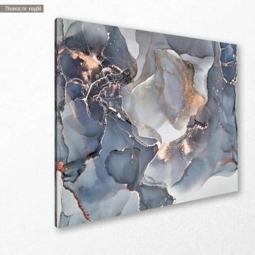 Πίνακας σε καμβά Blue marble texture III Framed canvas View 1 2