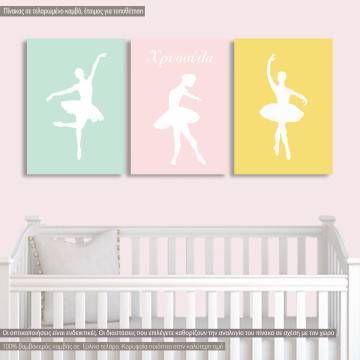 Kids canvas print Ballerinas Figures