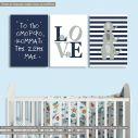 Kids canvas print The best part of our life, boy,3 panels