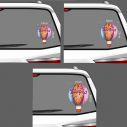 Baby car sticker Balloon WaterColor personalized