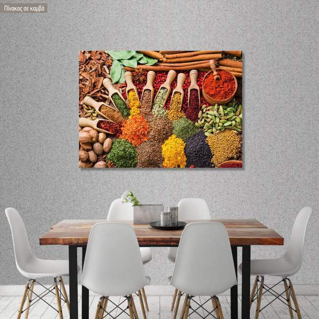 Canvas print Spices and herbs
