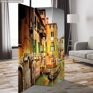 Room divider Venice gondolas