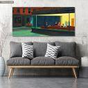 Canvas print Nighthawks, Hopper E. panoramic