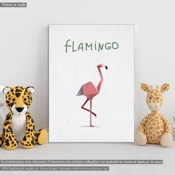 Kids canvas print Flamingo
