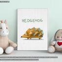 Kids canvas print Hedgehog