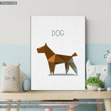 Kids canvas print Dog