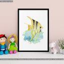 Angelfish watercolor, poster