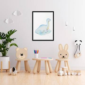 Baby diplodocus watercolor, poster 2