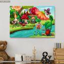 Kids canvas print , The village