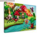 Kids canvas print , The village