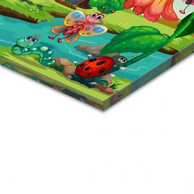 Kids canvas print , The village