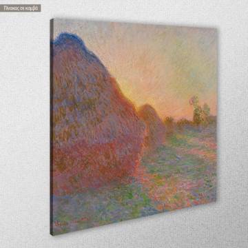 Canvas print Grainstacks, Monet C. 2