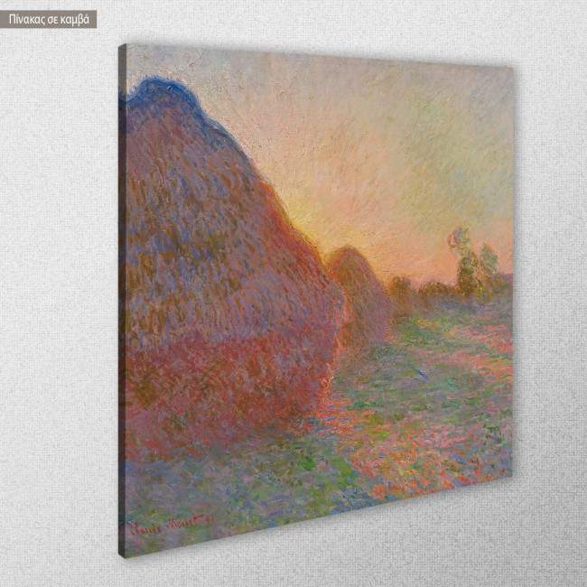 Canvas print Grainstacks, Monet C.