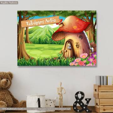 Kids canvas print , The village