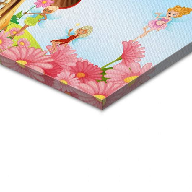 Kids canvas print , The village