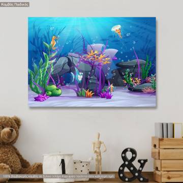 Kids canvas print , The village