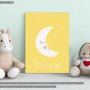 Kids canvas print Sleepy moon
