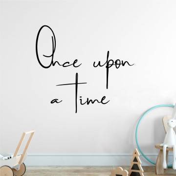 Kids wall sticker Once upon a time