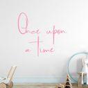 Kids wall sticker Once upon a time