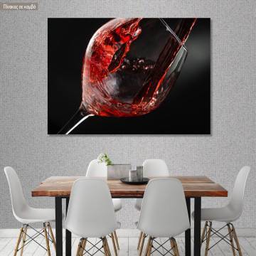 Πίνακας σε καμβά Pouring wine