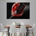 Canvas print Pouring wine