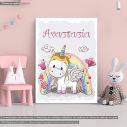 Kids canvas printCute cartoon unicorn