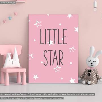 Kids canvas print Little star girly