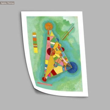 Variegation in the triangle, Kandinsky, αφίσα, κάδρο 2