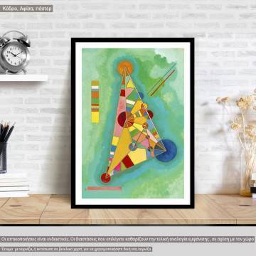 Variegation in the triangle, Kandinsky Wassily, Poster