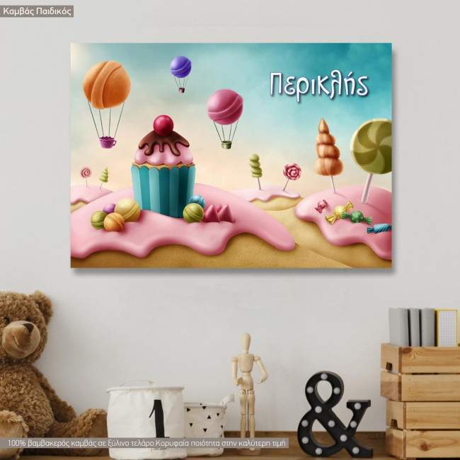 Kids canvas print Sweet paradise