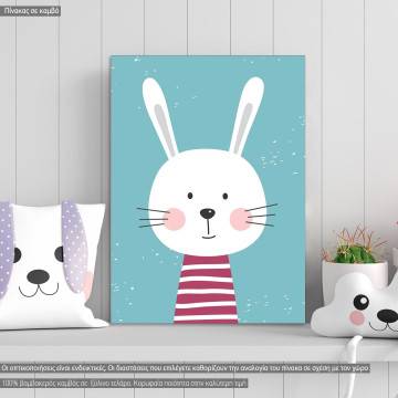 Kids canvas print Smiley Rabbit